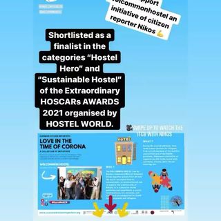 HOSCARS awards 2021: 2 νέες σημαντικές διεθνείς διακρίσεις για τον Άνεμο Ανανέωσης και το WELCOMMON Hostel